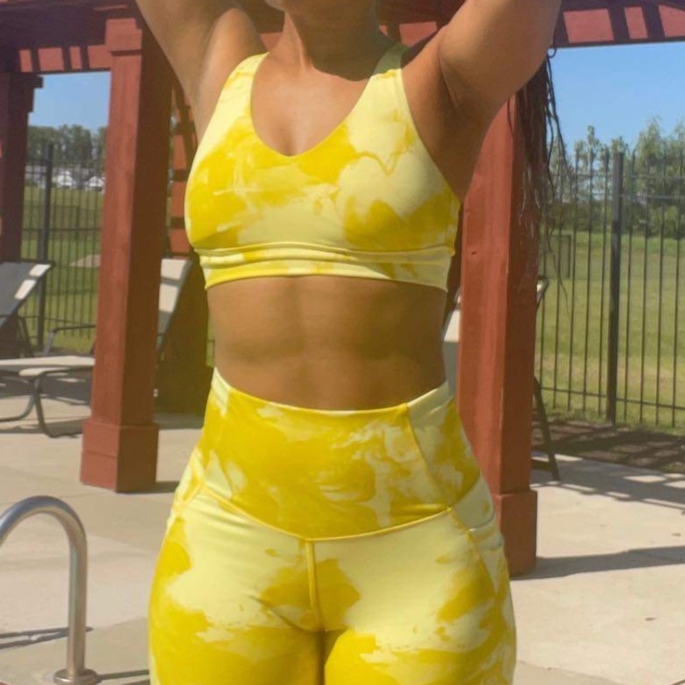 Target All in Motion Yellow Multistrap Longline Bra